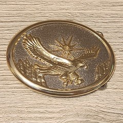 Choice – Vintage Belt Buckle Eagle Fur Rendezvous Cross Crockett Spinning Spur