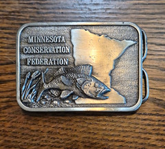 Minnesota Conservation Federation Western Belt Buckle Fish MN Limited 1982