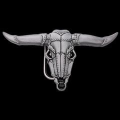 Robotic Mechanical Bull Scifi Belt Buckle (New Old Stock)