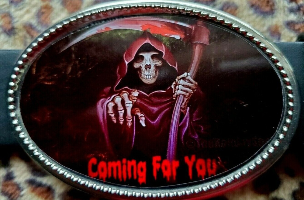 Grim Reaper – Scary HALOWEEN epoxy buckle