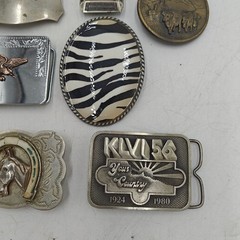 Vintage Belt Buckle LOT OF 13 – Mixed Metals Western Eagle Harley Aztec Mens