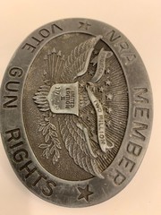 NRA Member Vote Gun Rights Belt Buckle Limited Edition No.17993