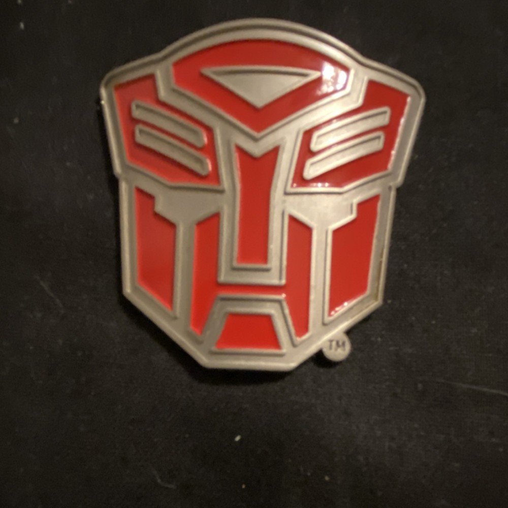 Transformers Autobot Red Silver Metal piece
