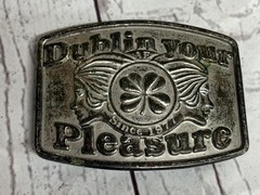 Vintage Original American Eagle Belt Buckle Dublin Your Pleasure Since 1977