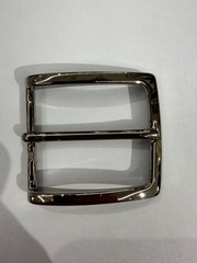 Solid Brass Polished Nickel Belt Buckle Made in Italy Fits 1.57&Prime; Belt Strap