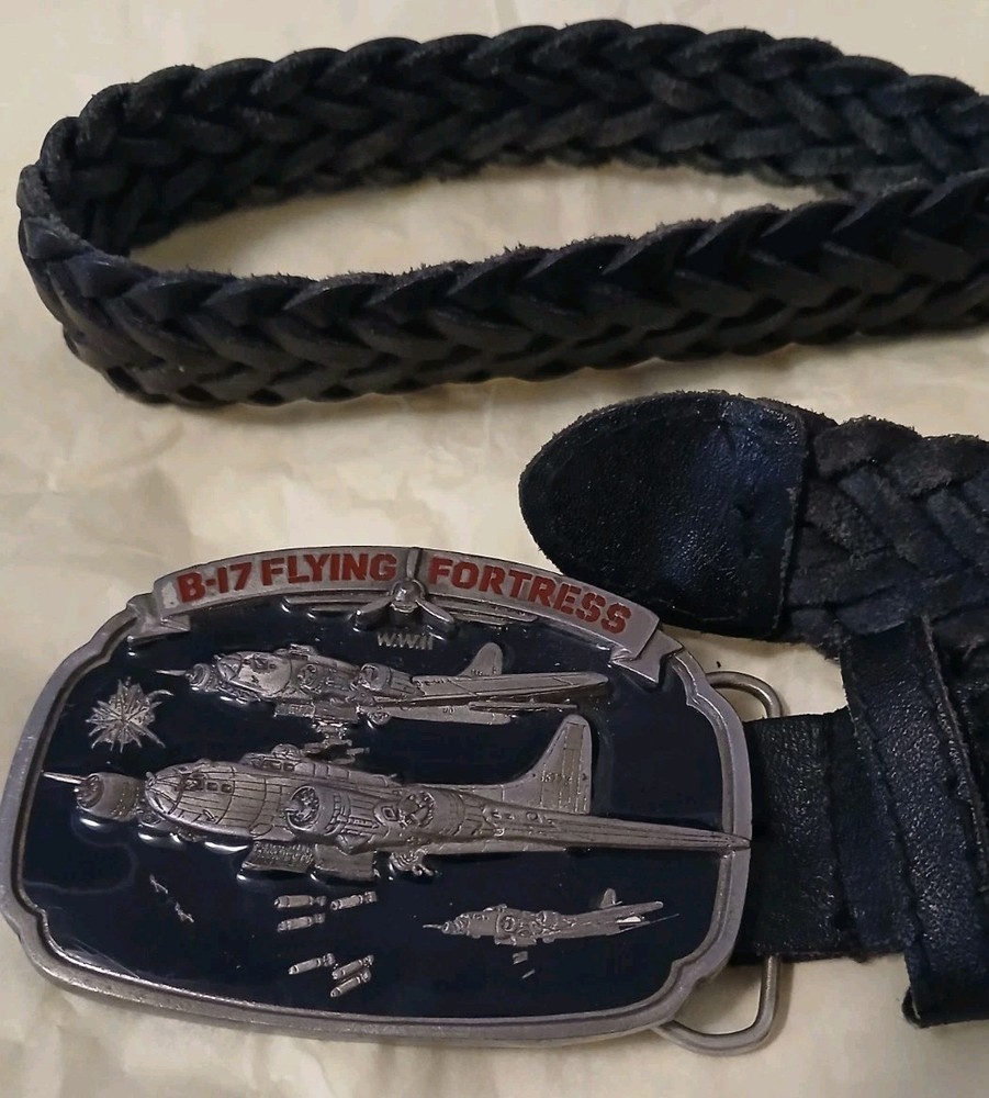 B17 Flying Fortress Belt Buckle 1988 Airplane