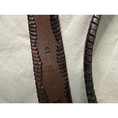 Duluth Leather Belt Mens 44 Brown Braided Solid Brass Boho Western Country
