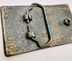 Vintage My Cold Dead Fingers Belt Buckle – 2nd Amendment Gun Rights Brass Tone