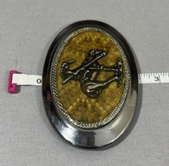 American Indian Chief Horse Rider Belt Buckle Made in USA