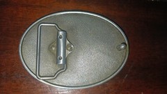 Silver Tone Pewter United States Of America Enamel Patriotic Belt Buckle Western