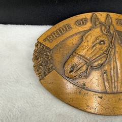 Vintage Horse Belt Buckle Limited Edition Equestrian Pride of the Arena