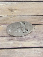 Vintage Avon Horse Saddle Silvertone Metal Belt Buckle 2 1/4&Prime; X 3&Prime;