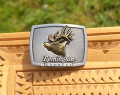 Arms Company Remington Country Bugling Elk 2 1/2&Prime; Belt Buckle for 1 1/8&Prime; Belt