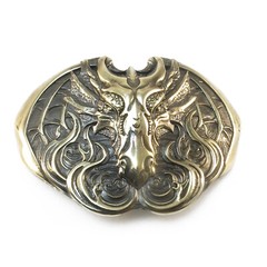 Dragon belt buckle, Scandinavian Nordic Celtic Norse mythology