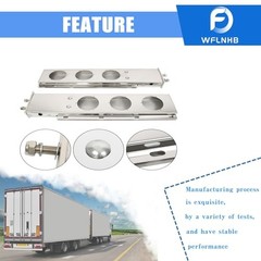 1 Pair 30 Stainless Steel Mud Flap Hanger w/Light Cutouts Loaded 2 1/2