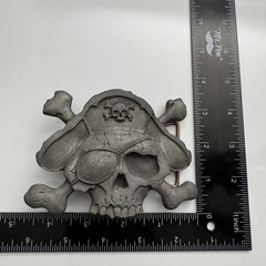 Heavy Metal Buckles Skull Pirate Crossbones Belt Buckle Lead Free Nautical