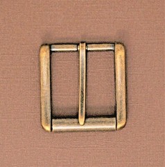 New 1 1/2&Prime; pin buckle(#54) man/women antique-brass color finish US stock