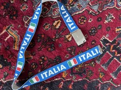 Italy Italian Italia Green Red and white belt flag 44” Long Adjustable