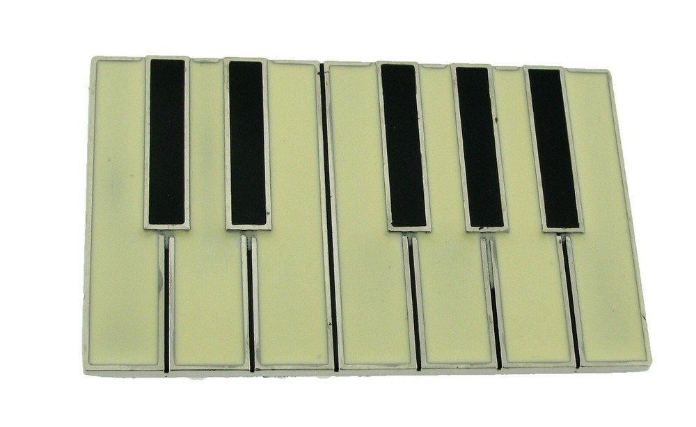 Piano Belt Buckle Musician Good Pianist White & Black Keyboard Unisex New Color