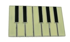 Piano Belt Buckle Musician Good Pianist White & Black Keyboard Unisex New Color