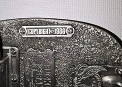 Police Numbered Finest Law Enforcement We Serve and Protect Belt Buckle 1988