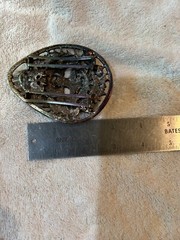 Brutalist Medieval Modernist Lion Big Belt Buckle