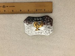 RODEO STYLE BELT BUCKLE MADE IN JAPAN