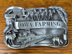 Vintage Iowa Farming 1984 Belt Buckle #702 Iowa Collectors Farming Belt Buckle