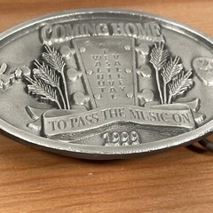 Walnut Valley Bluegrass Festival 1999 Belt Buckle RARE Winfield Kansas 89/200