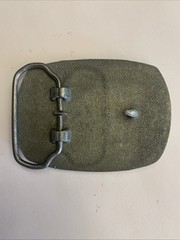 Vintage Eagle Landing Pewter Belt Buckle Size 3&Prime; x 2&Prime;