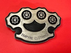Empire Clothing Knuckles Cut Out Belt Buckle Company Advertising Promo