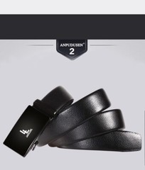 Men&rsquo;s Automatic Ratchet Pu Leather Belt Buckle Male High Quality Casual Cinturon