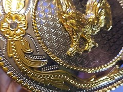 GOLD & SILVER (IN COLOR ONLY) LARGE RODEO WESTERN ROOSTER 🐓 Metal Belt Buckle