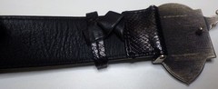 Louis Vuitton Pre-Owned Python Leather Crest Buckle