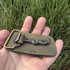 1984 Franklin County Fair 125th Anniversary Metal vintage Western Belt Buckle