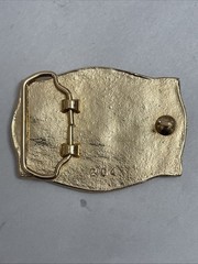 Vintage Solid Brass Flying Eagle Belt Buckle 3.25&Prime; x 2.25&Prime;