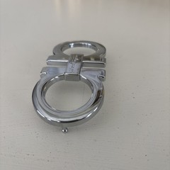 Salvatore Ferragamo Silver Tone Belt Buckle For 2 Inch Belts – Good