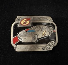 vintage American Legends Foundry pewter NASCAR belt buckle #6 RARE