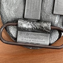 Walnut Valley Bluegrass Festival 1999 Belt Buckle RARE Winfield Kansas 89/200
