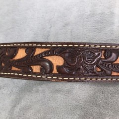 BRAZOS JOE Vintage Hand Crafted Western Leather Champion Series 46161 Size 42