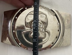 Lighter Belt Buckle Skull Biker Skeleton