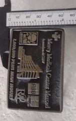 Mercy Belt Buckle Merced 1,000,000 + Man Hours Hospital Worker Honor Brass 2010