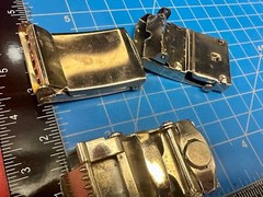 Lot of 3 Vintage slide dress style Belt Buckle&rsquo;s Letters Horse