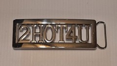 2HOT4U CUSTOM Belt Buckle -Put ANY LETTERS &/OR NUMBERS on Buckle