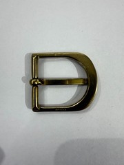 Solid Brass Satin Brass Belt Buckle Made in Italy Fits 1.18&Prime; Belt Strap