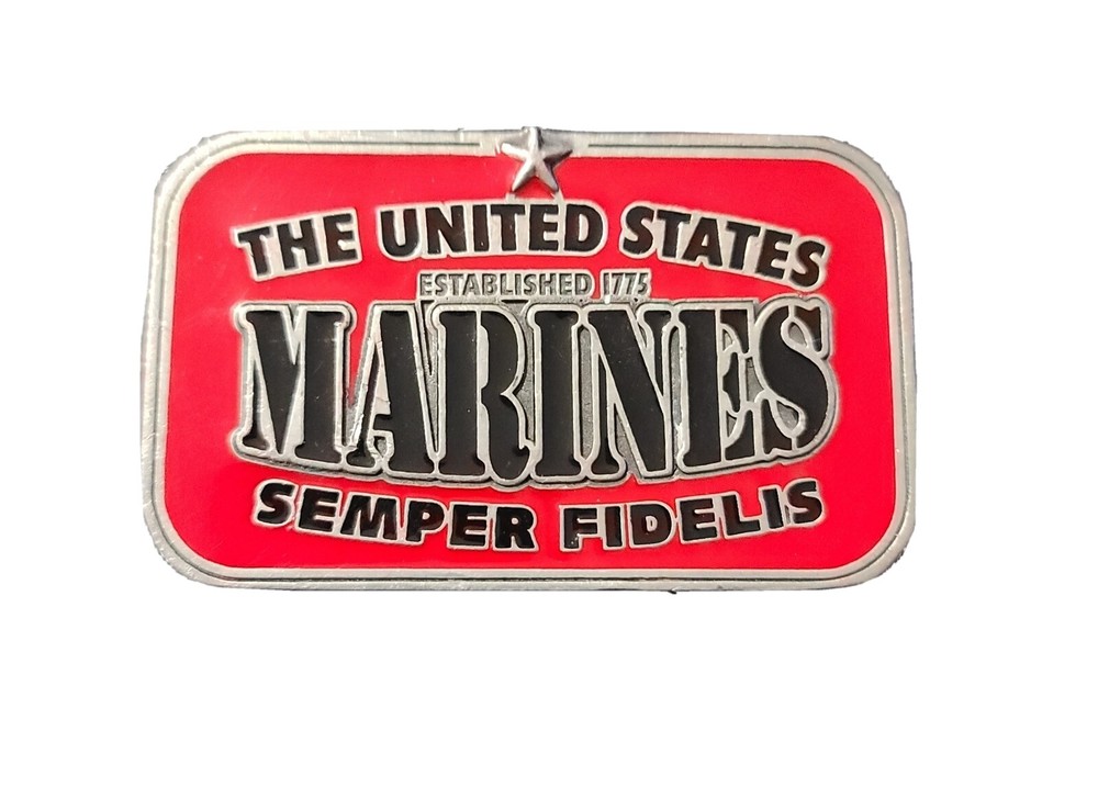 VTG United States Marines 2003 Belt Buckle « Always Faithful » Made in USA Metal