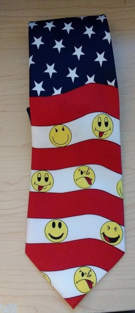 Emoticon US FLAG NECK TIE Polyester -Everyday