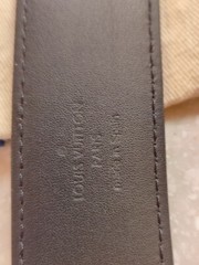 Authentic Louis Vuitton Belt Black Silver Epi 424317, Retail Over $850.