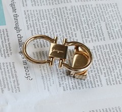 Salvatore Ferragamo Gold Alloy Horseshoe Buckle for 34-35mm leather strap