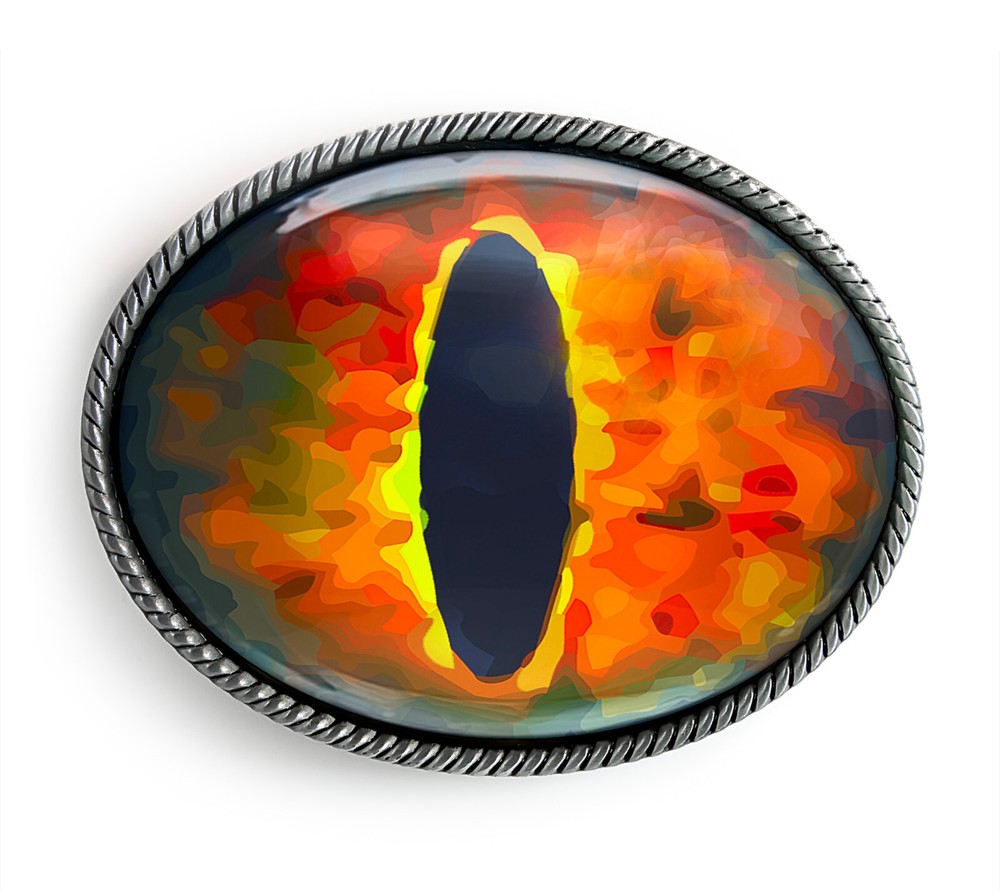 Dragon Eyeball Belt Buckle – Halloween Taxidermy Belt Buckle – 35-E